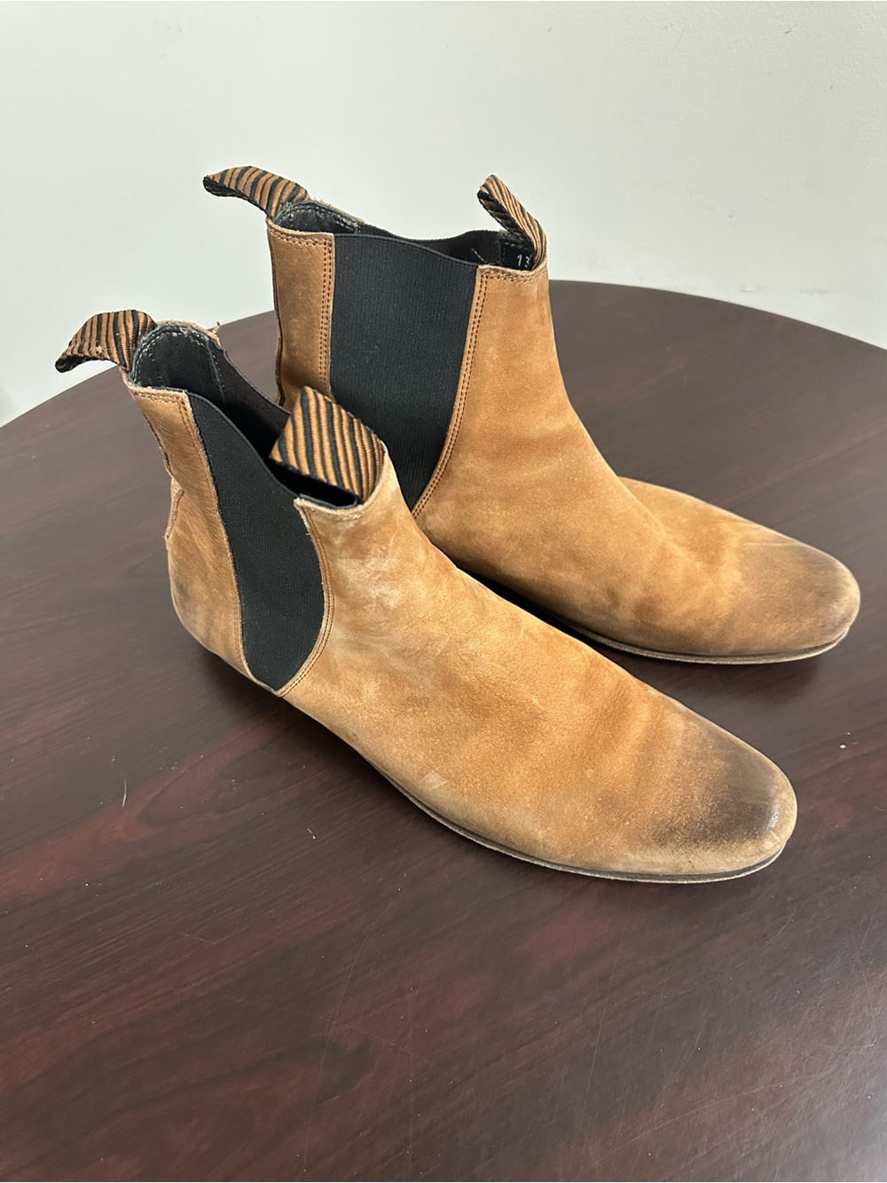 Billy Reid Men's Suede Chelsea Boots - Brown Size 13